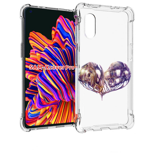 Чехол MyPads сердце абстракция для Samsung Galaxy Xcover Pro 1 задняя-панель-накладка-бампер