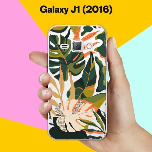 Силиконовый чехол на Samsung Galaxy J1 (2016) Растения / для Самсунг Галакси Джей 1 (2016) силиконовый чехол на samsung galaxy j1 2016 самсунг галакси джей 1 2016 пионы розово белые