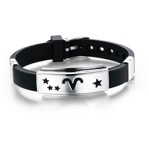 фото Каучуковый браслет со знаком зодиака овен 2beman