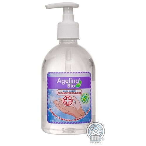 Жидкое мыло антибактериальное Agelina Bio Алоэ, 500 г