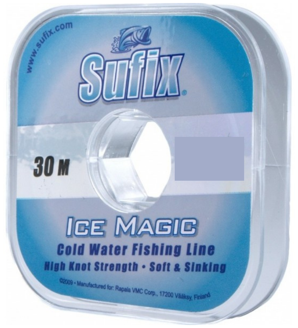 Леска монофильная SUFIX Ice Magic прозрачная 30 м, 0,155 мм, 2,2 кг