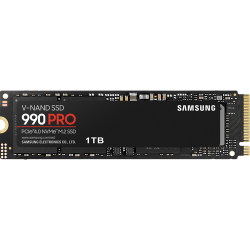 Накопитель SSD Samsung 1TB M.2 990 PRO PCIe Gen 4.0 x4, NVMe (MZ-V9P1T0BW) накопитель ssd samsung 1 0tb 990 pro mz v9p1t0bw