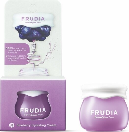 Увлажняющий крем для лица с черникой Frudia Blueberry Hydrating Cream, мини-версия, 10 гр