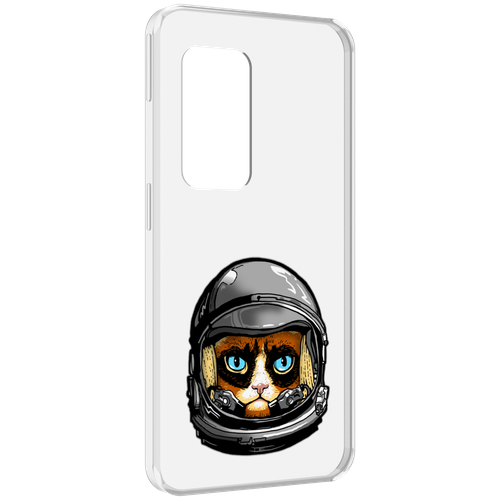 Чехол MyPads кот космонавт для UleFone Power Armor X11 Pro задняя-панель-накладка-бампер