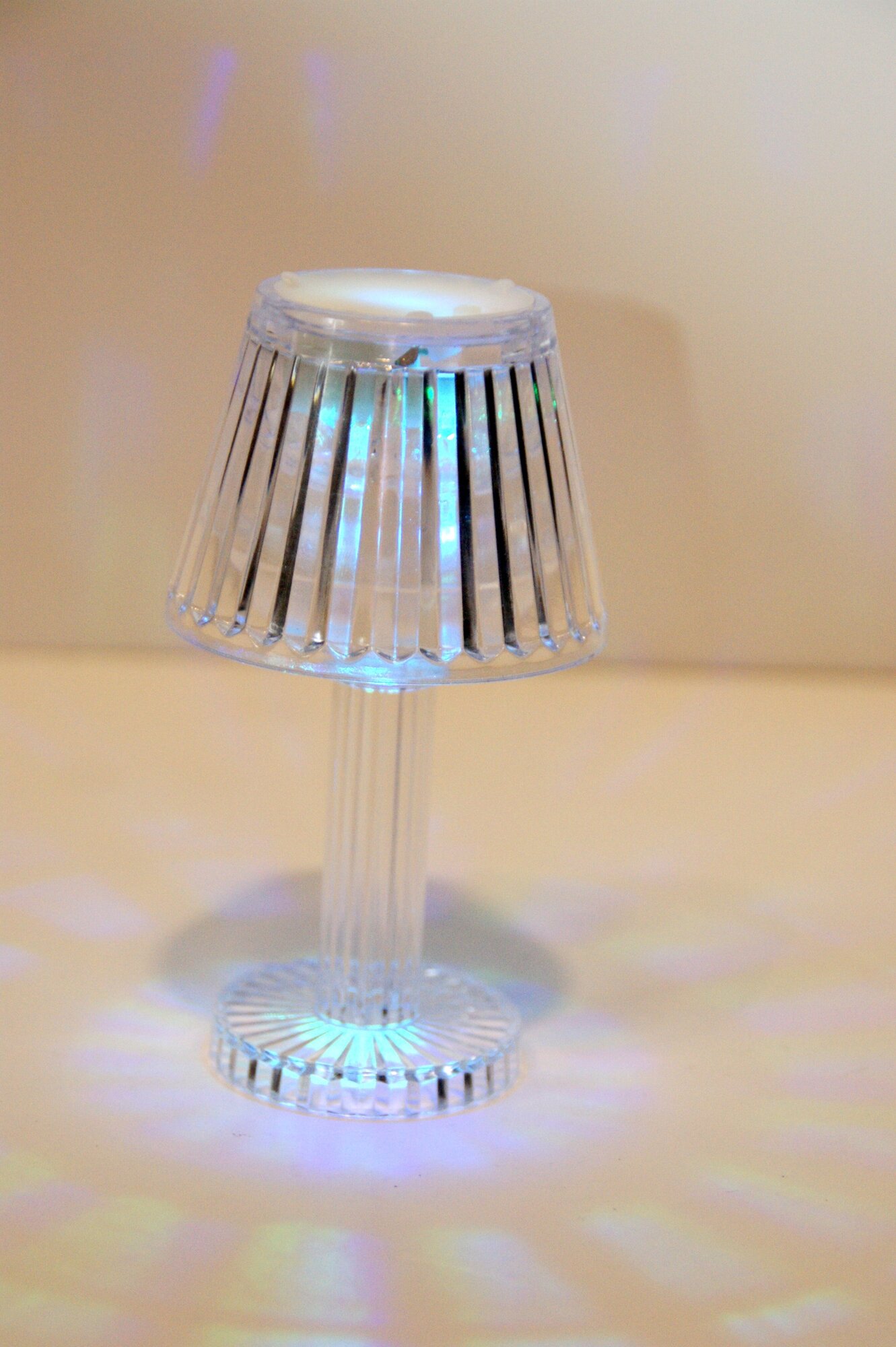 Cувенир ночник LED luminous Cristal Lamps /торшер мерцающий светодиодный на батарейках - фотография № 8