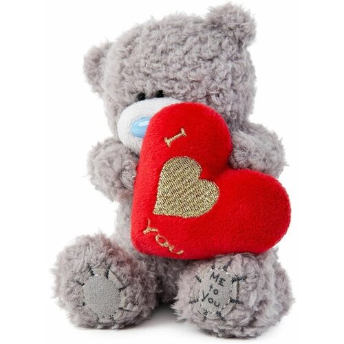 Мягкая игрушка Riota Me To You, Мишка Тедди, Сердце, 10 см бархатное кольцо мишка тедди медвежонок