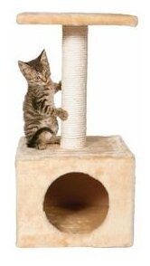 Домик для кошки Zamora с рисунком Кошачьи лапки, 61 см, бежевый, Trixie (товары для животных, 43354) - фотография № 9