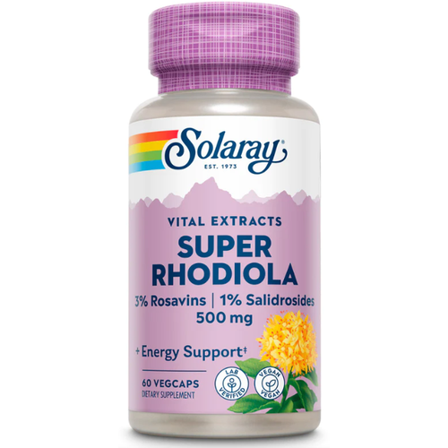 Solaray - Rhodiola Root Extract 500 мг (60 капсул) - экстракт родиолы розовой для поддержки иммунитета