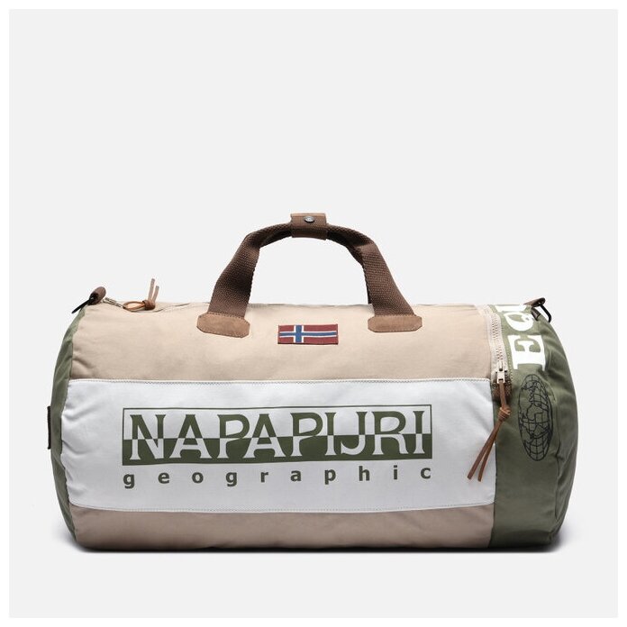 Дорожная сумка Napapijri Hering Duffle бежевый, Размер ONE SIZE - фотография № 1