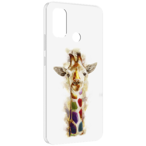 Чехол MyPads Красочный жираф для UleFone Note 10P / Note 10 задняя-панель-накладка-бампер