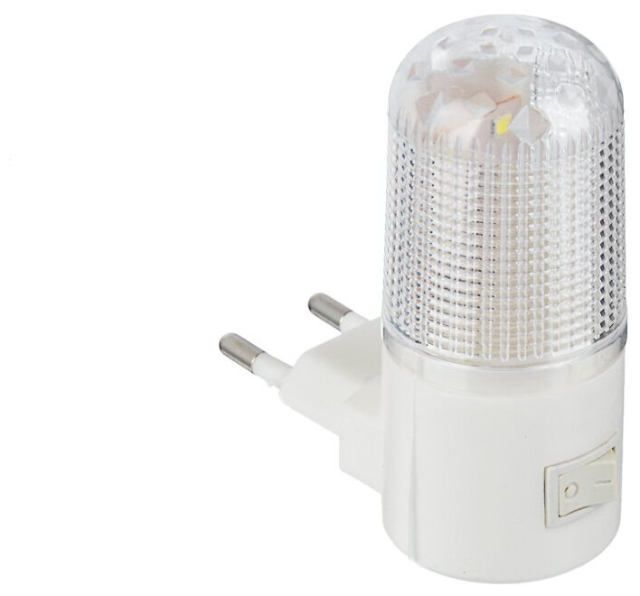 Светодиодный ночник 4 LED, 220 В, 0,5 Вт, 8х7х3 см, с выключателем для рассеянного мягкого освещения