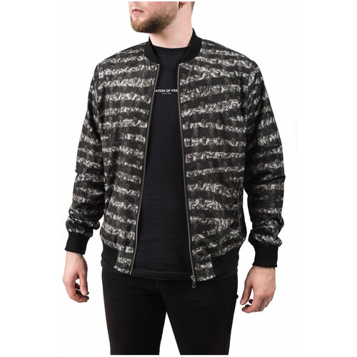 фото Бомбер qvapinz grey skull, размер l