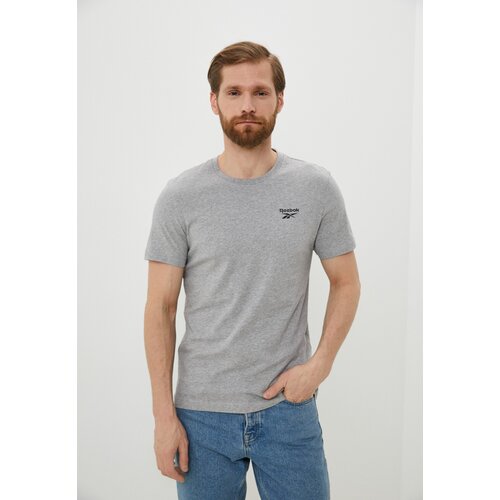 Футболка Reebok RI Left Chest Logo Tee, размер L, серый