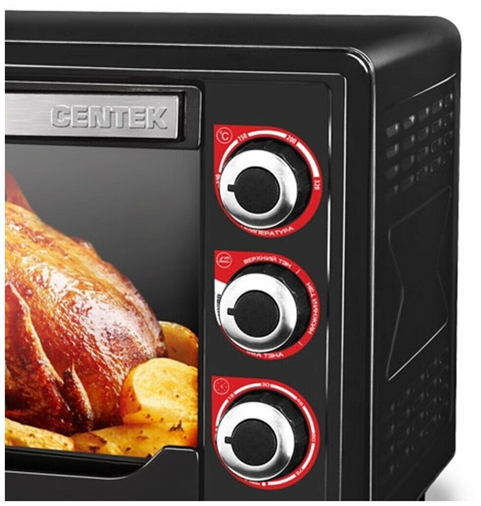 Мини-печь CENTEK CT-1530-36 Convection, black —  в интернет .