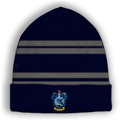 Шапка бини Sihir Dukkani, размер 50/52, синий шапка школы хогвартс с гербом когтевран
