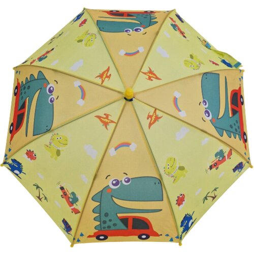 Зонт-трость Fine, полуавтомат, купол 76 см., система «антиветер», желтый