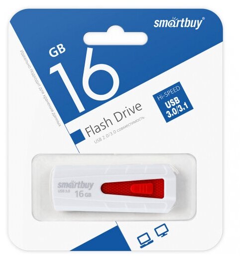 USB флешка Smartbuy 16Gb Iron white USB 3.0