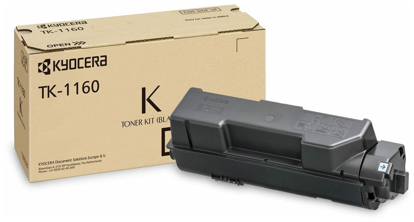 Картридж оригинальный лазерный Kyocera TK-1160 1T02RY0NL0 черный 1 шт.