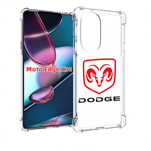 Чехол MyPads dodge-2 мужской для Motorola Moto Edge X30 задняя-панель-накладка-бампер