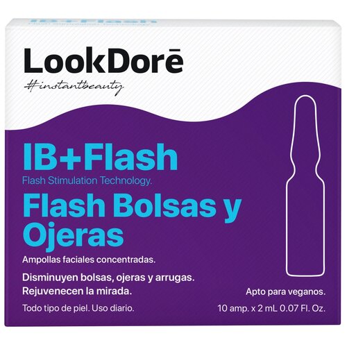 LookDore Сыворотка для контура век IB + Flash Eyes, 10 шт. lookdore ib flash концентрированная сыворотка в ампулах для контура век ampoules flash eyes 2 мл 1 шт