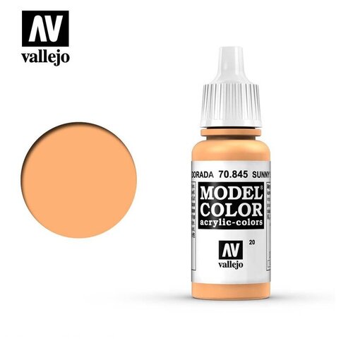 Краска Vallejo серии Model Color - Sunny Skin Tone 70845, матовая (17 мл) skin intravenous injection practice model intramuscular injection model skin suture model including wound sponge skin model