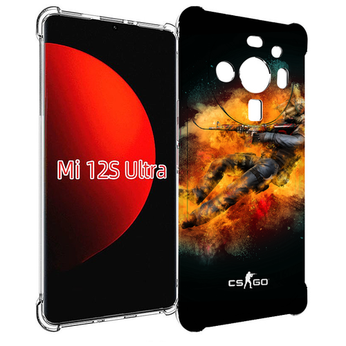 Чехол MyPads CS-go-Контр-террорист мужской для Xiaomi 12S Ultra задняя-панель-накладка-бампер