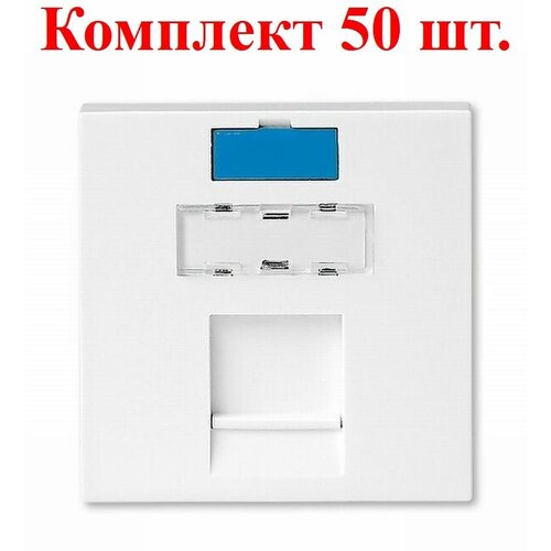 Лицевая панель 45x45 1-портовая RJ AMP 1711277-1, 50 шт.