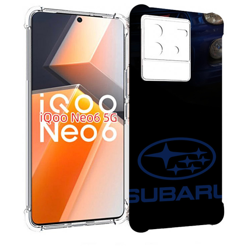 Чехол MyPads subaru субару 3 для Vivo iQoo Neo 6 5G задняя-панель-накладка-бампер