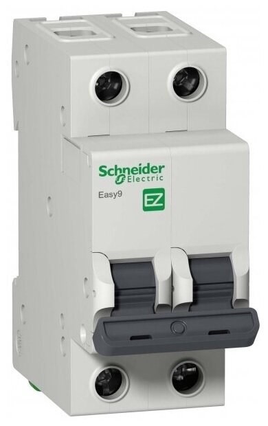 Выключатель автоматический 10А 2П двухполюсный характеристика C 4,5кА тип AC EASY9 EZ9F34210 Schneider Electric