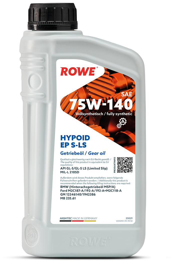 Масло трансмиссионное ROWE Hightec Hypoid EP S-LS 75W-140