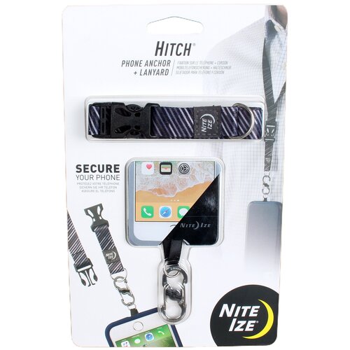 Держатель для телефона NiteIze Hitch Phone Anchor + Lanyard - черн.