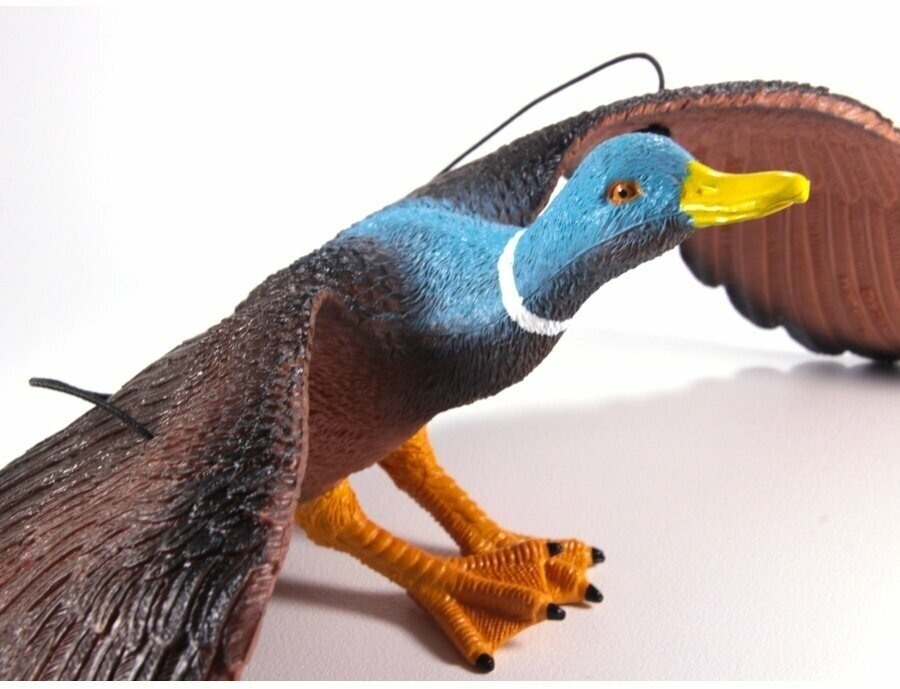 Резиновые игрушки "Птицы на резинках с пищалкой" 33 см., 144 / Утка - фотография № 2