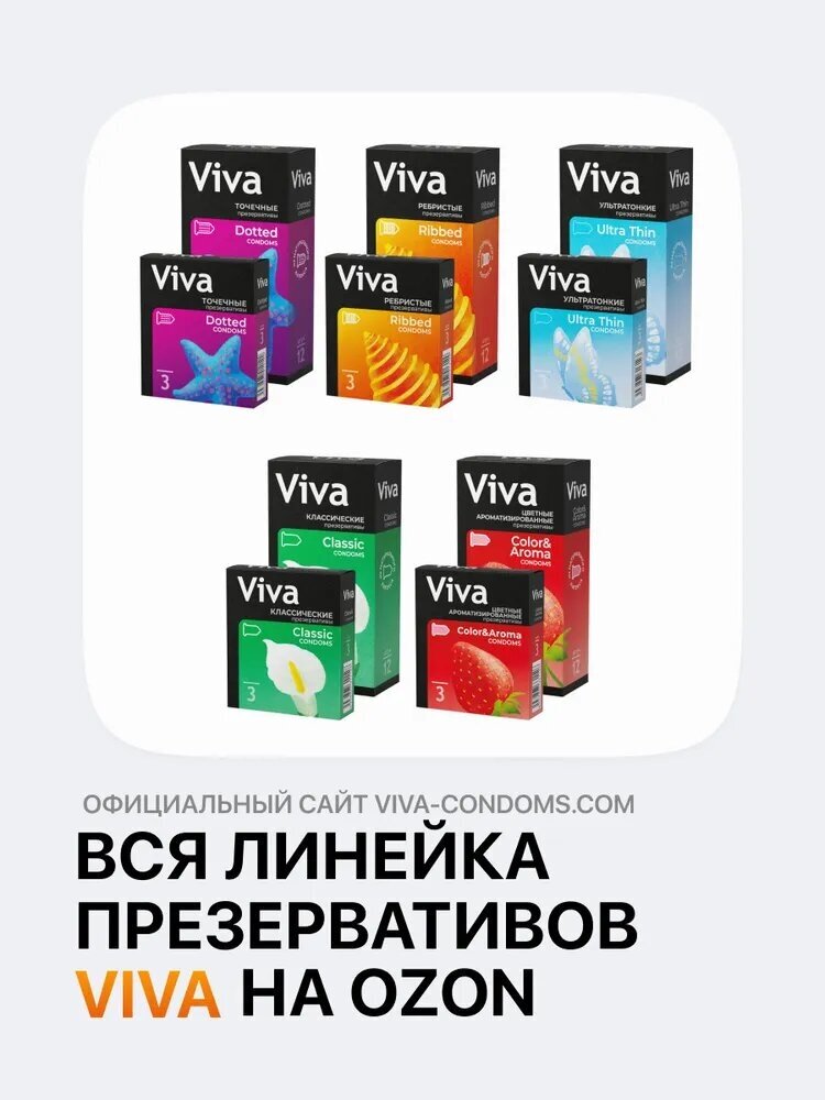 Презервативы Viva №12 рифленые, 12 шт - фото №8