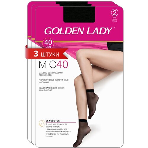 фото Носки golden lady, 40 den, 6 пар, размер 0 (one size) , черный