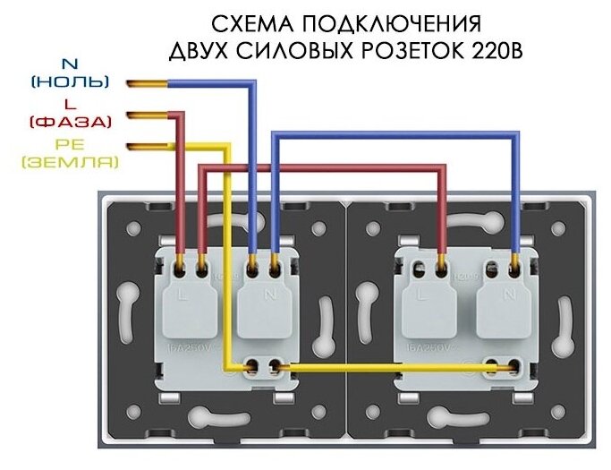 Разветвитель NE-AD 3-гнезда с заземлением, треугольник, 16А, 250В, Белый - фотография № 4