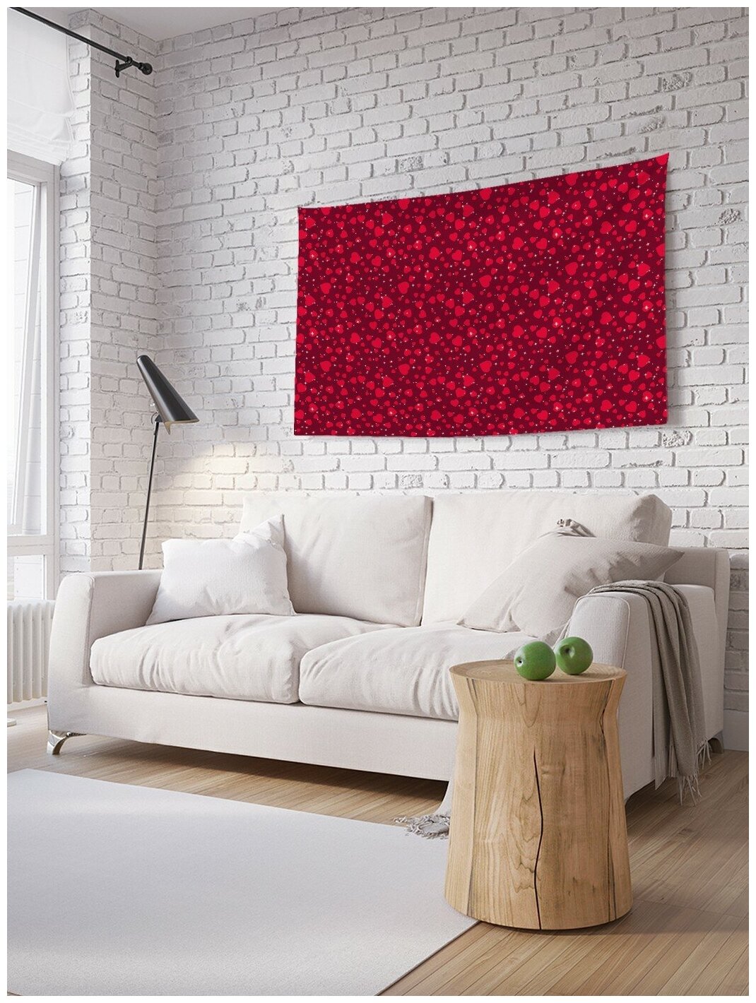 Фотопанно на стену горизонтальный постер 100х150 "Случайные сердца", JoyArty, серия День святого Валентина