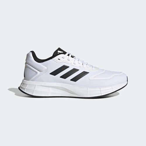 Кроссовки adidas Duramo 10, демисезонные, беговые, полнота 7, нескользящая подошва, светоотражающие элементы, размер 10US (44EU), белый