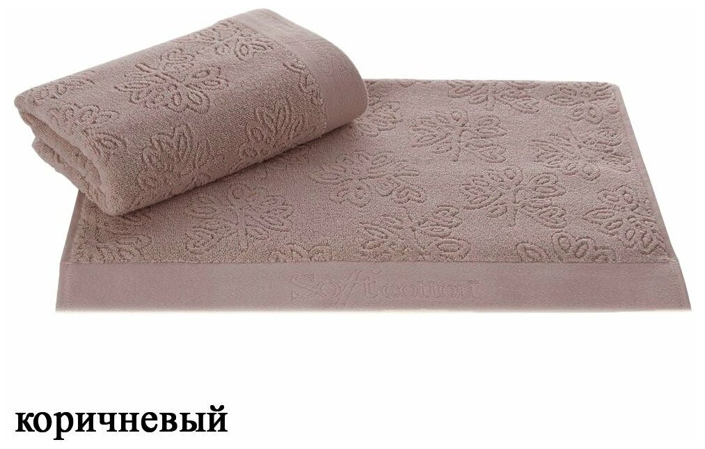 Полотенце Van цвет: коричневый (50х100 см) Soft cotton - фото №5