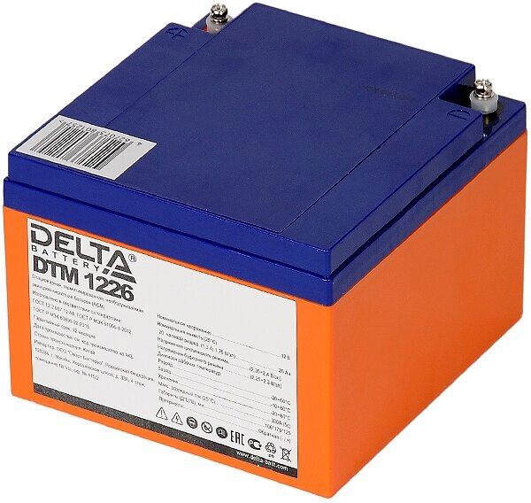 Аккумуляторная батарея для ИБП Delta DTM , 12V, 26Ah - фото №7