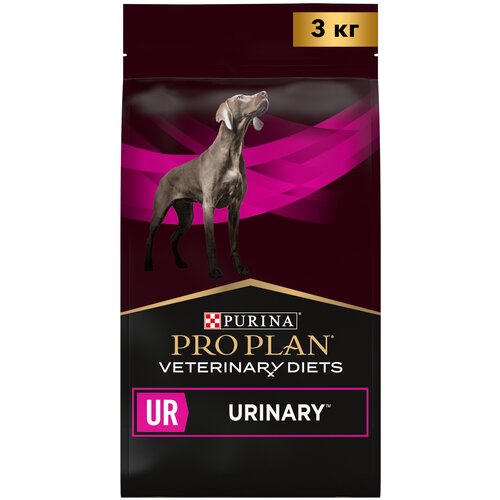 Pro Plan Veterinary Diets UR Urinary корм для собак при МКБ Диетический, 3 кг.