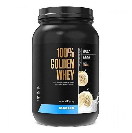 Протеин Maxler 100% GOLDEN WHEY Pro 2 lb (907 гр.) - Ванильное мороженое