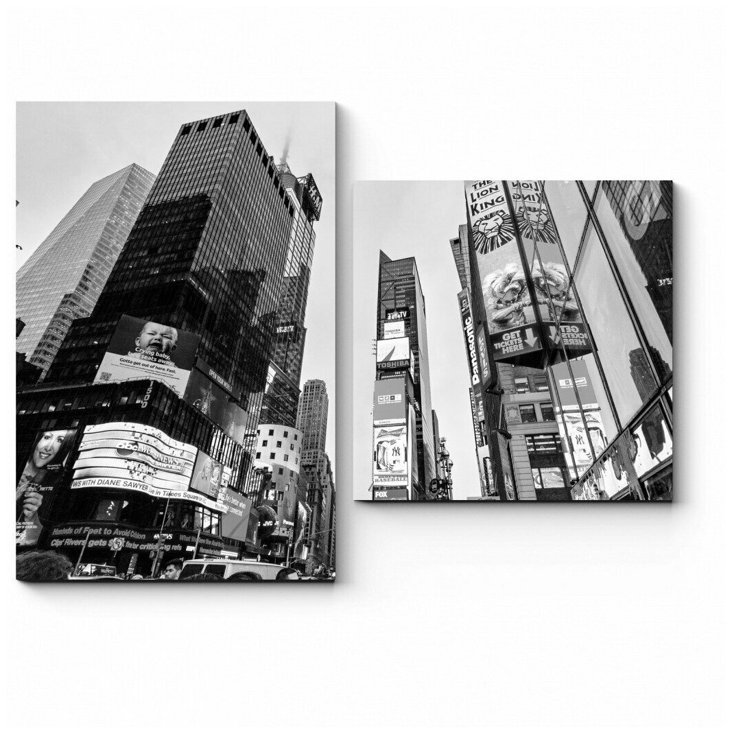 Модульная картина На Таймс-Сквер, Нью-Йорк 110x83