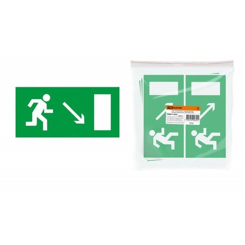 Tdm Знак "Направление к эвакуационному выходу направо вниз" SQ0817-0053