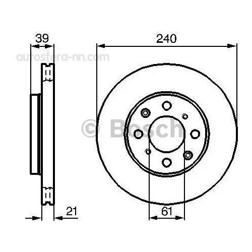 0 986 479 033_диск тормозной передний!\ Honda Logo GA3 1.3 99-02