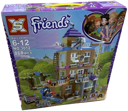 Конструкторы для девочек / Конструктор / Подарок / Дом дружбы / SX / 3012 / 868 PCS / Friends / Не является брендом Лего и Майнкрафт.