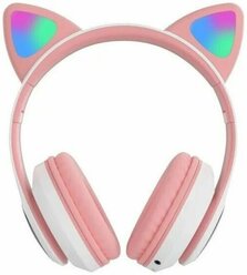 Беспроводные Детские Наушники со Светящимися Ушками bluetooth mp3 Cat Ear