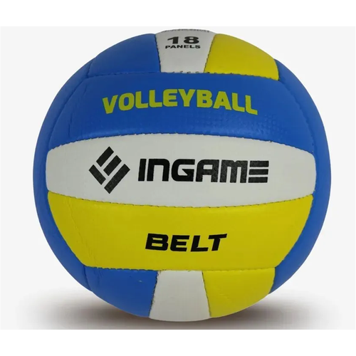 Мяч волейбольный INGAME Belt ING-098, 5 размер синие-желтый