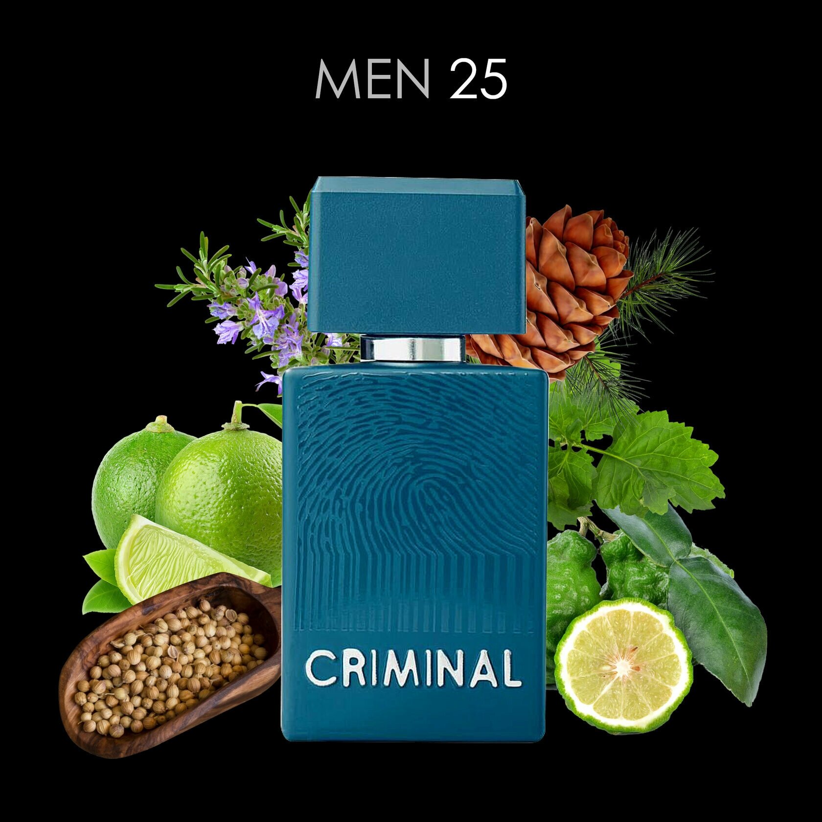 Цитрусово-акватическая свежесть/Criminal Men 25 EDP 60ml