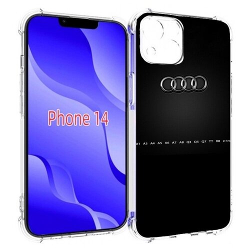 Чехол MyPads audi ауди 1 мужской для iPhone 14 (6.1) задняя-панель-накладка-бампер чехол mypads audi ауди 1 мужской для iphone 14 plus 6 7 задняя панель накладка бампер