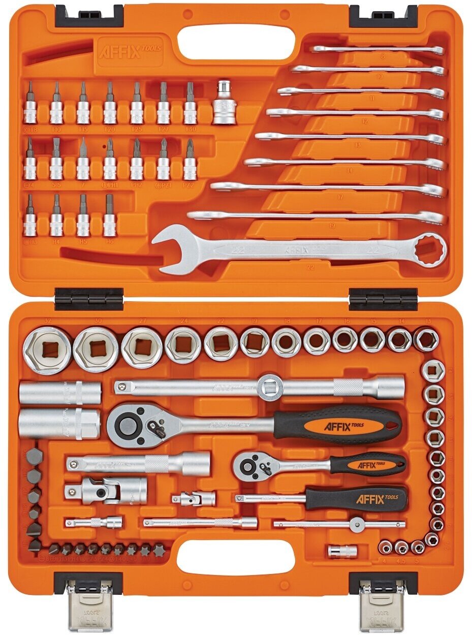 Набор инструментов универсальный, 82 предмета AFFIX AF01082C